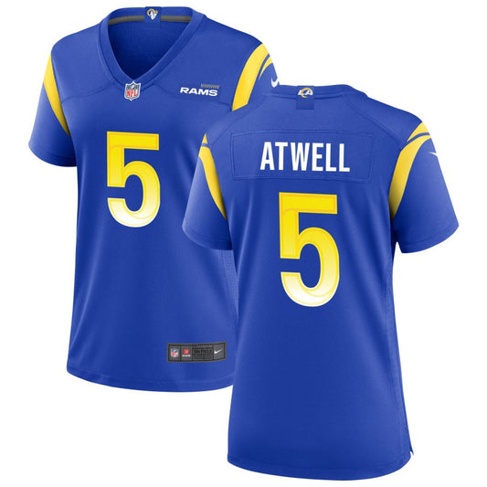 Tutu Atwell Nike Los Angeles Rams Women's Game Jersey - Royal