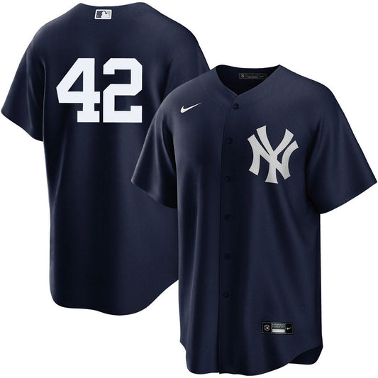 Youth New York Yankees Mariano Rivera Replica Alternate Jersey - Navy