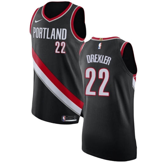 Women's Portland Trail Blazers Clyde Drexler Icon Edition Jersey - Black