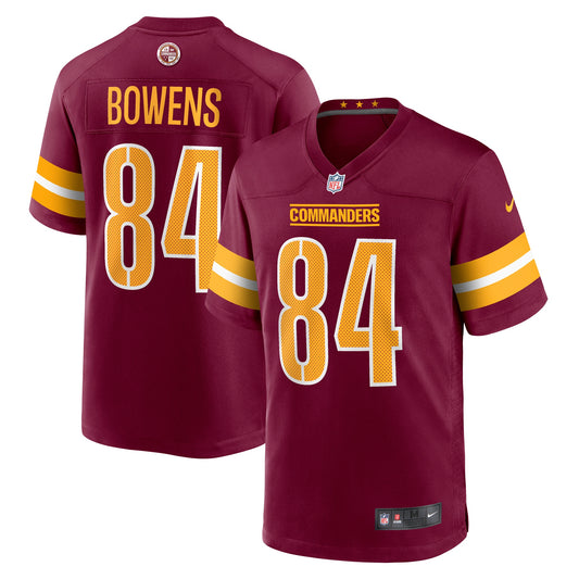 Zion Bowens Washington Commanders Nike Team Game Jersey - Burgundy