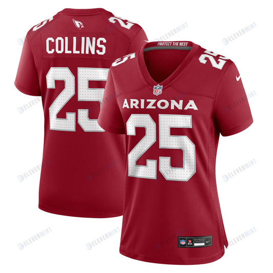 Zaven Collins 25 Arizona Cardinals Women's Home Game Jersey - Cardinal