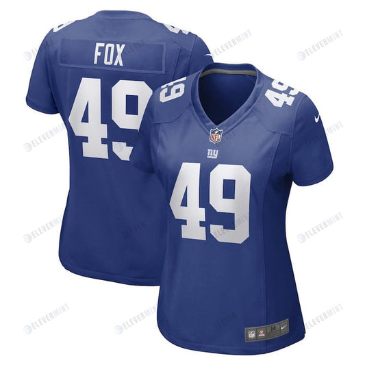 Tomon Fox New York Giants Women's Game Player Jersey - Royal