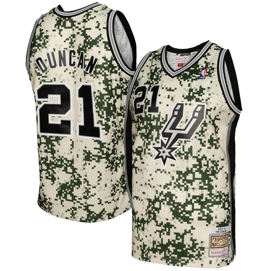 Tim Duncan San Antonio Spurs Mitchell & Ness 2013/14 Swingman Jersey - Camo