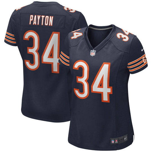 Women's Chicago Bears Walter Payton Game Retired Player Jersey Navy