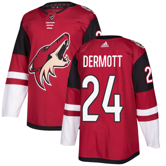 Travis Dermott Arizona Coyotes adidas Authentic Jersey - Maroon