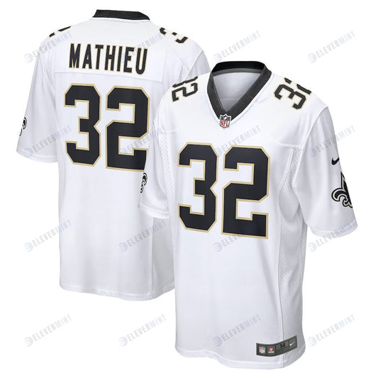 Tyrann Mathieu 32 New Orleans Saints Men's Game Jersey - White