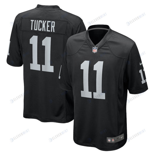 Tre Tucker 11 Las Vegas Raiders Men Team Game Jersey - Black